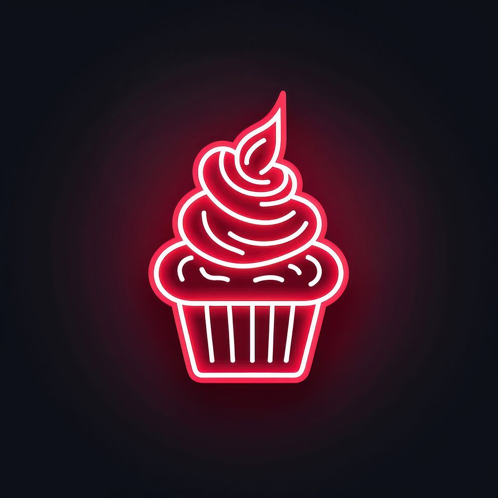 Cupcake icon dessert light cream. AI generated Image by rawpixel.