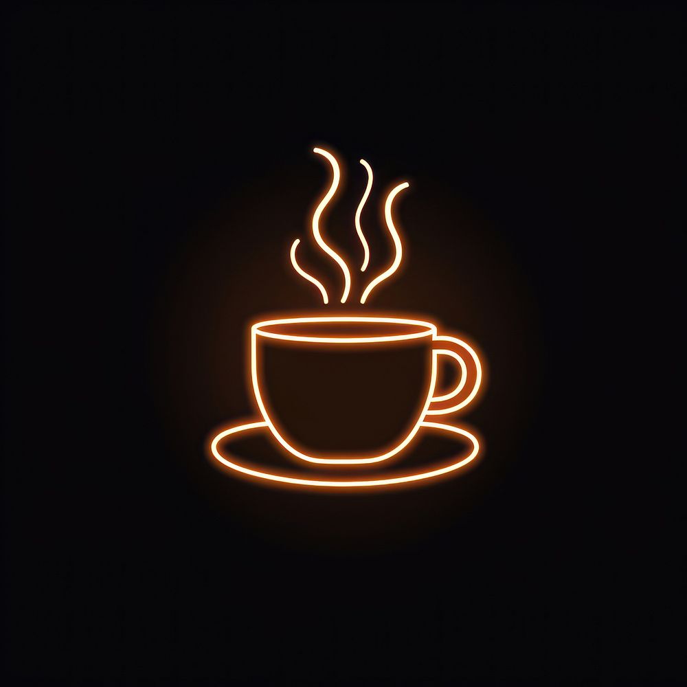 Hot coffee icon light drink night. AI generated Image by rawpixel.