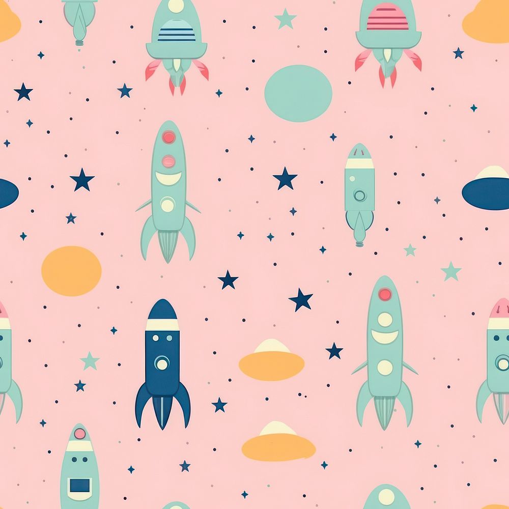 Spaceship backgrounds pattern astronomy. AI generated Image by rawpixel.