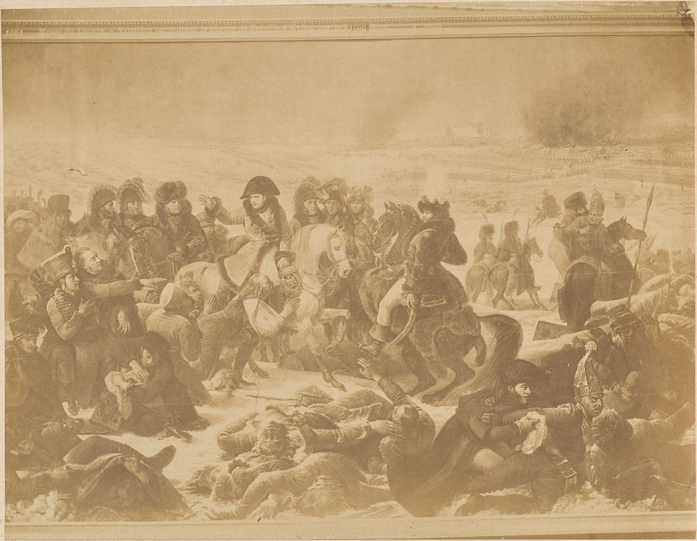 [Reproduction of Napoleon on the Battlefield of Eylau by Antoine-Jean Gros]