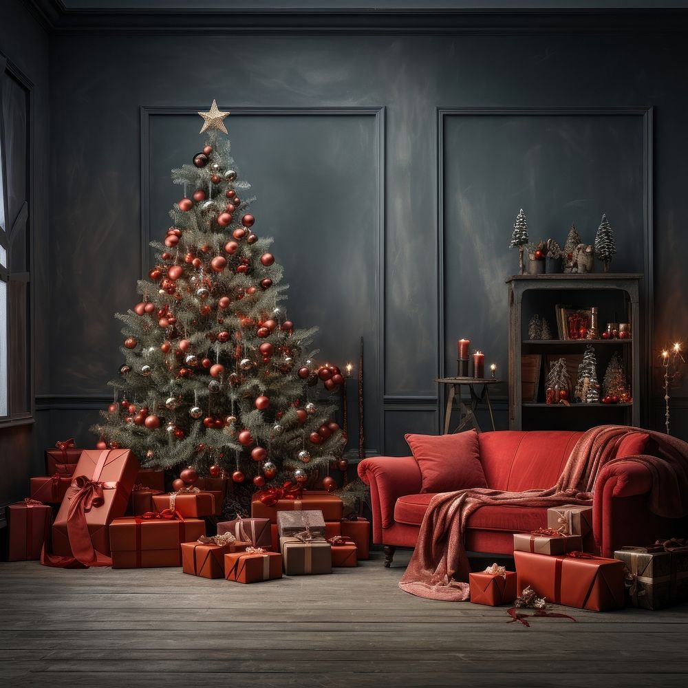 Christmas christmas architecture furniture. AI generated Image by rawpixel.