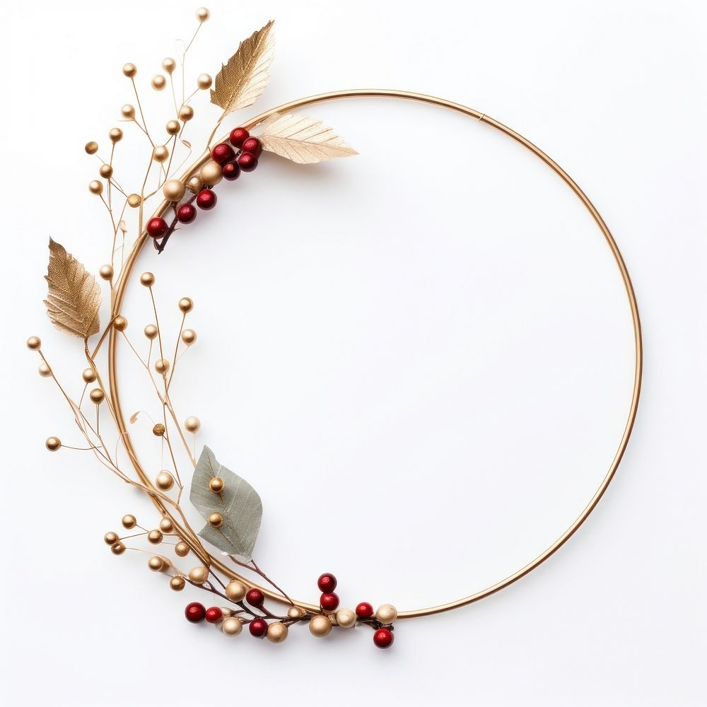 Christmas wreath photo necklace. AI generated Image by rawpixel.