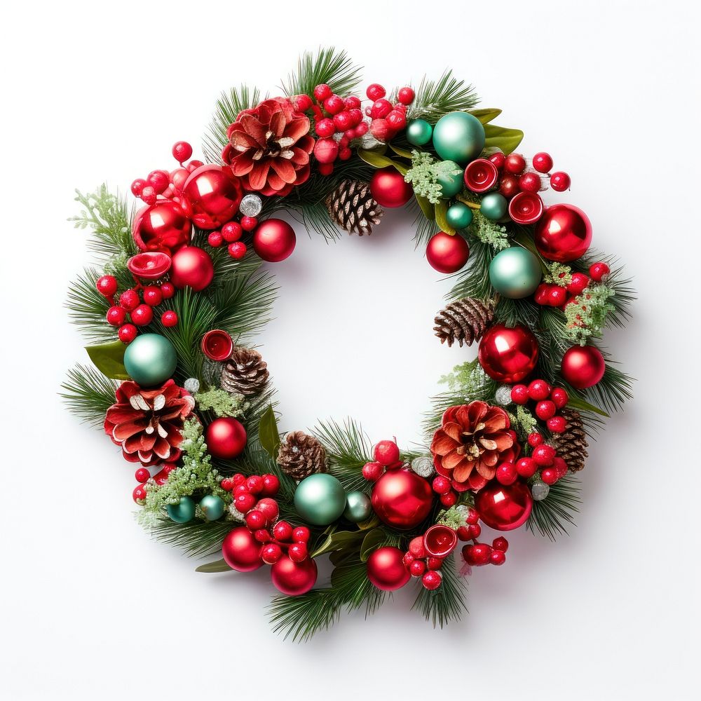 Wreath christmas photo christmas ornament. AI generated Image by rawpixel.