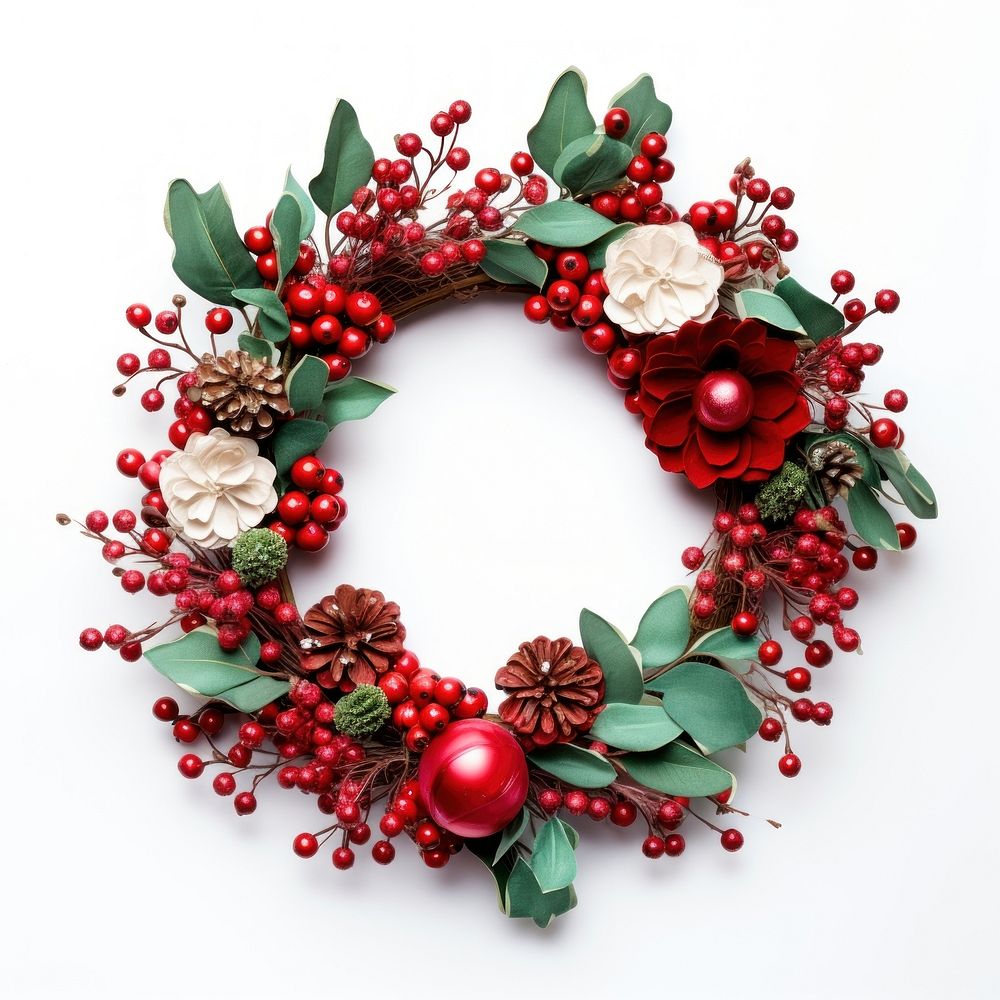Wreath christmas photo christmas ornament. AI generated Image by rawpixel.