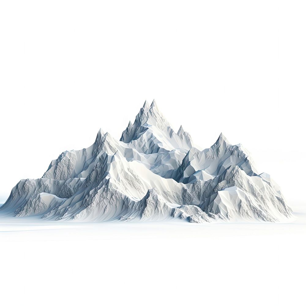 Snow mountain outdoors nature ice. AI generated Image by rawpixel.