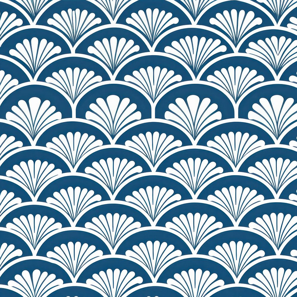 Blue pattern backgrounds shape repetition. AI generated Image by rawpixel.
