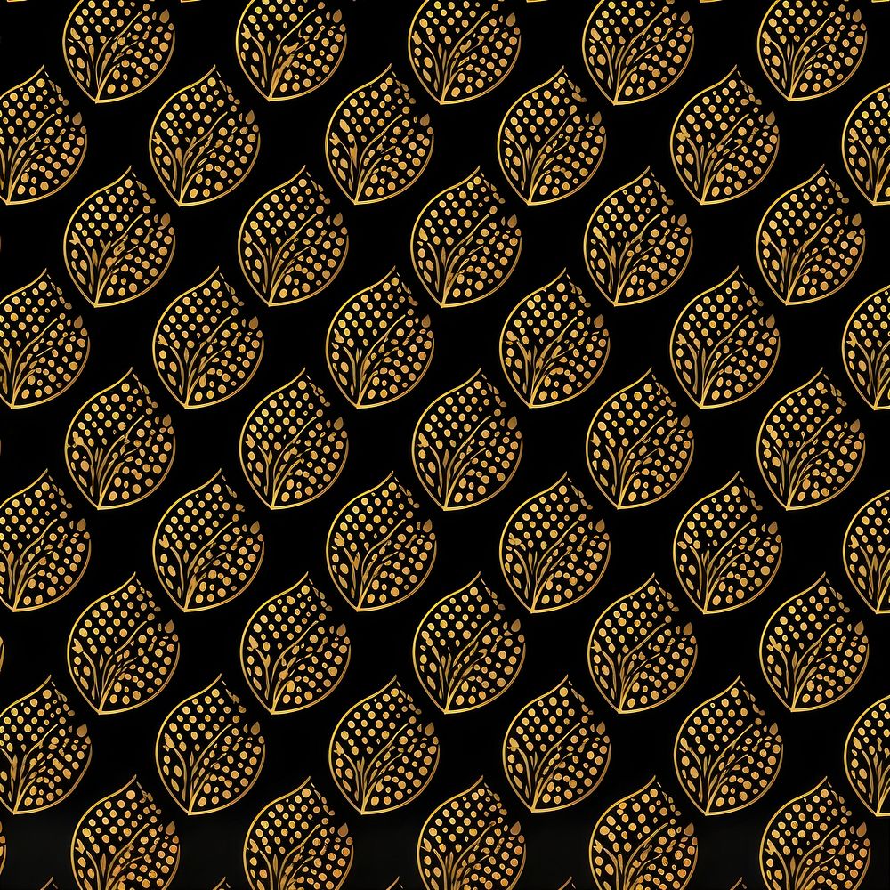 Thai gold pattern backgrounds accessories repetition. AI generated Image by rawpixel.