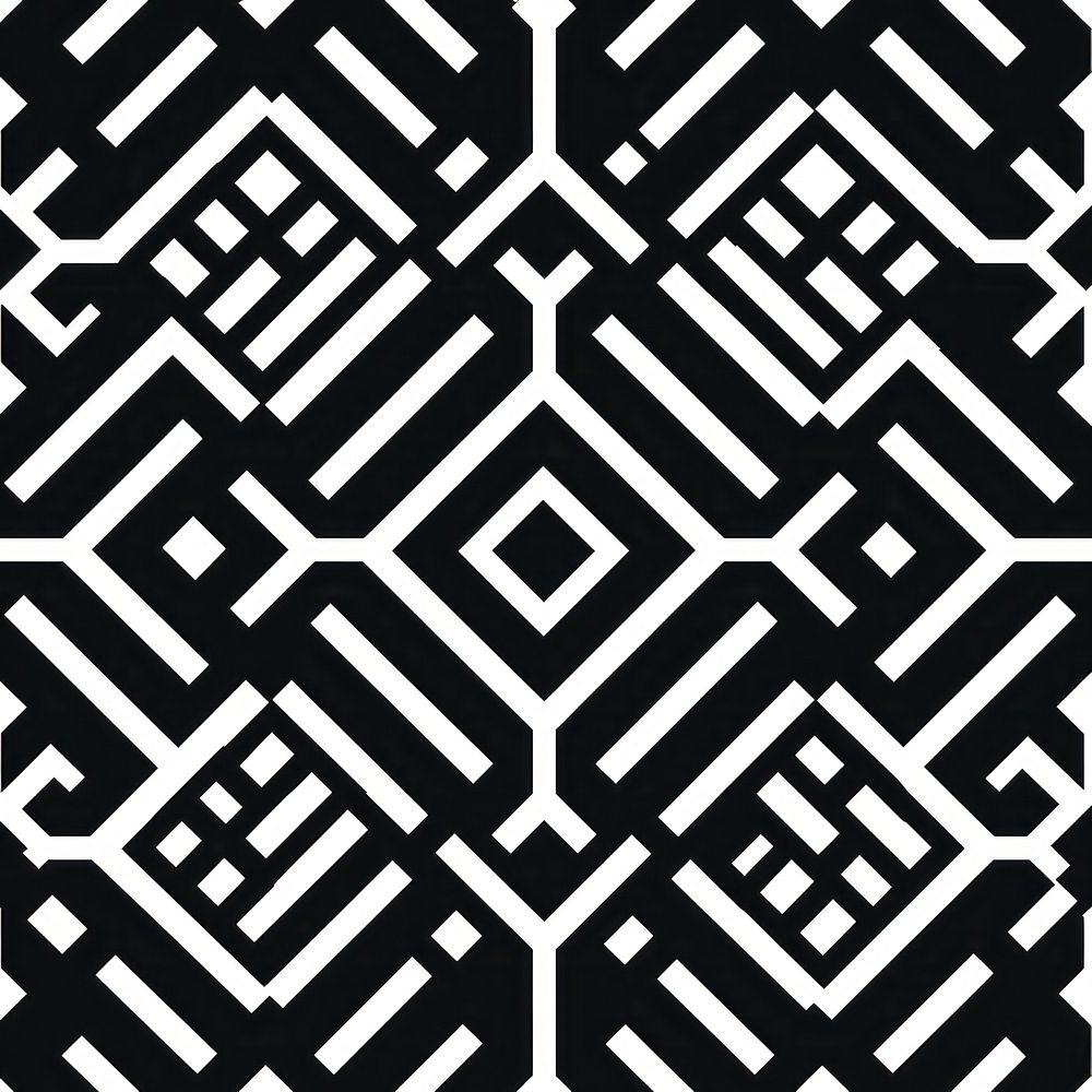Thai pattern backgrounds shape monochrome. AI generated Image by rawpixel.