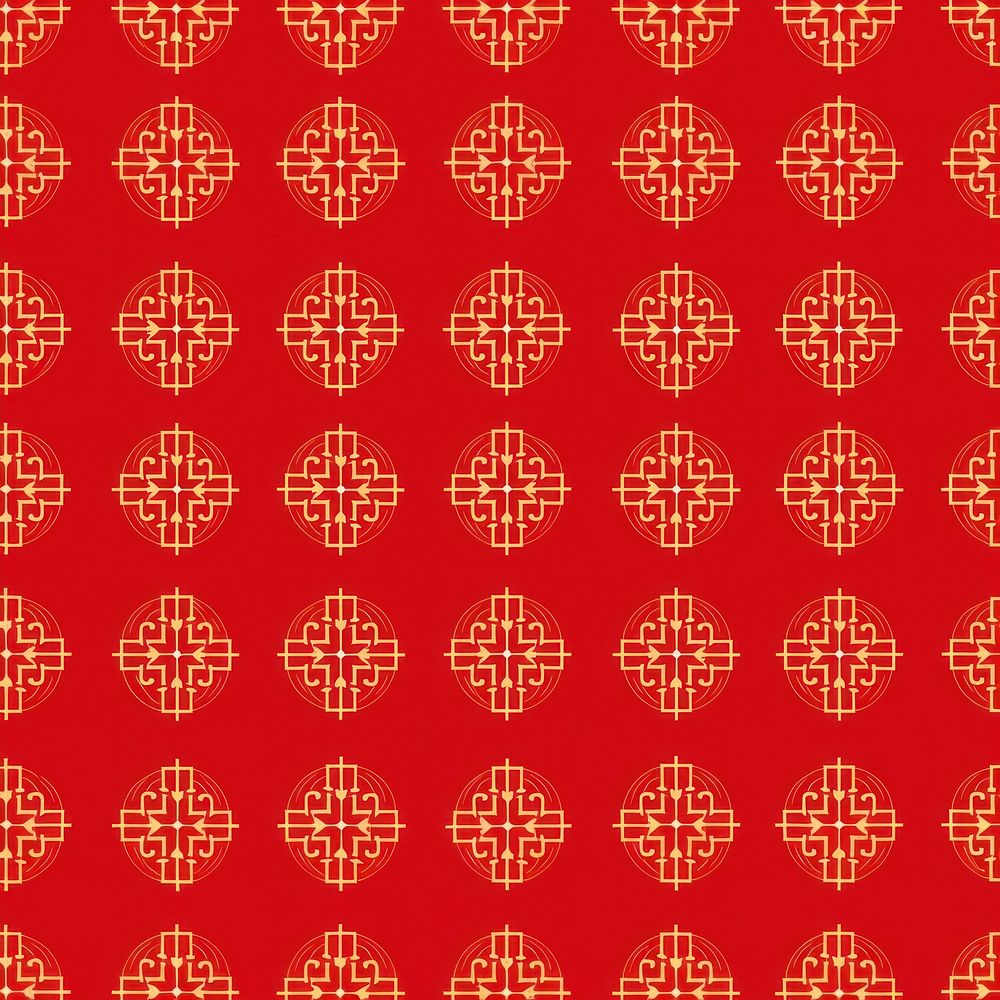 Line gold pattern backgrounds shape red. 