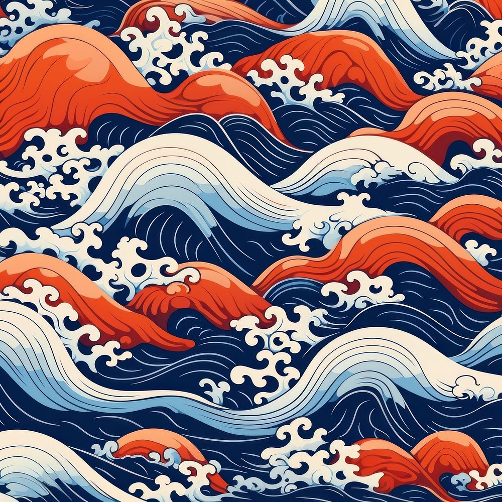Wave pattern backgrounds art