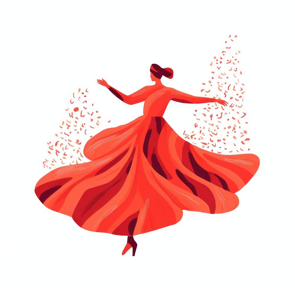 Woman dancing dress creativity. AI generated Image by rawpixel.