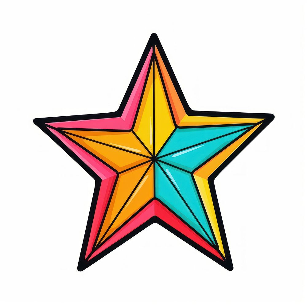 Star symbol white background creativity. | Premium Photo Illustration ...