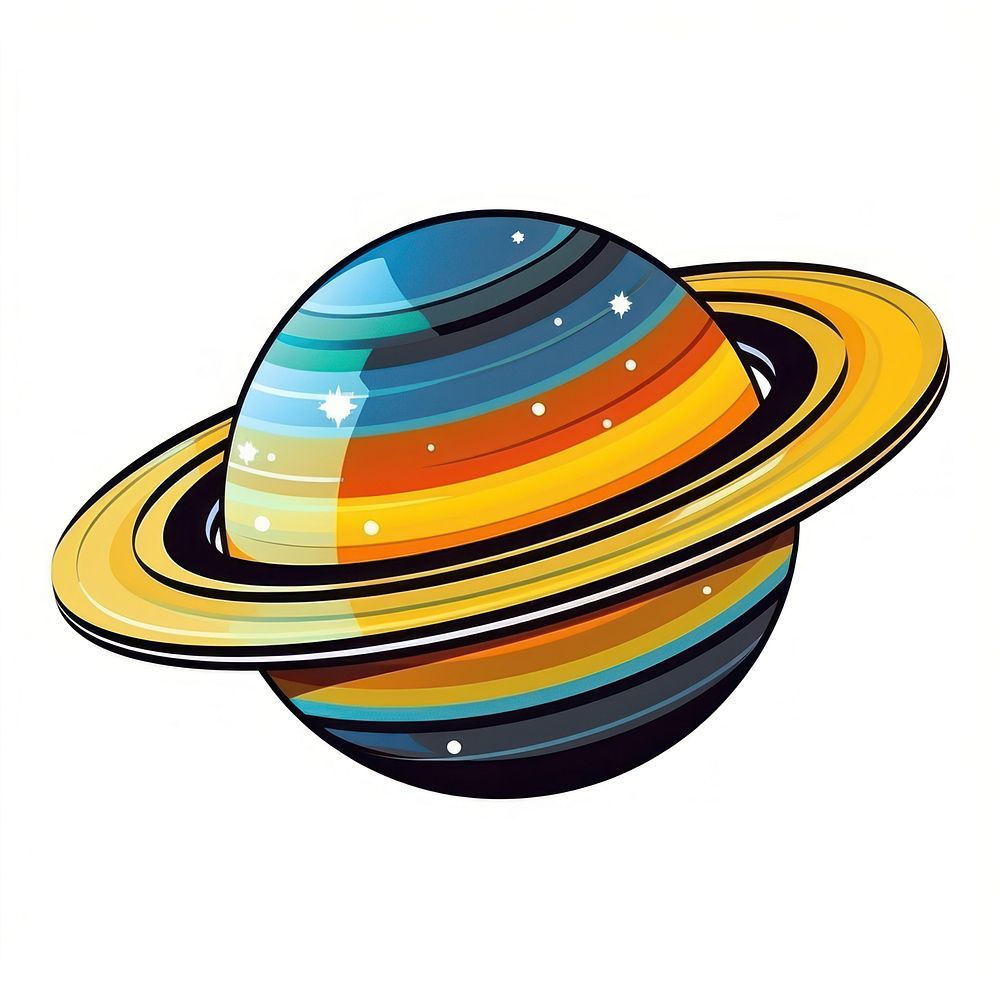Saturn space astronomy headwear. AI generated Image by rawpixel.