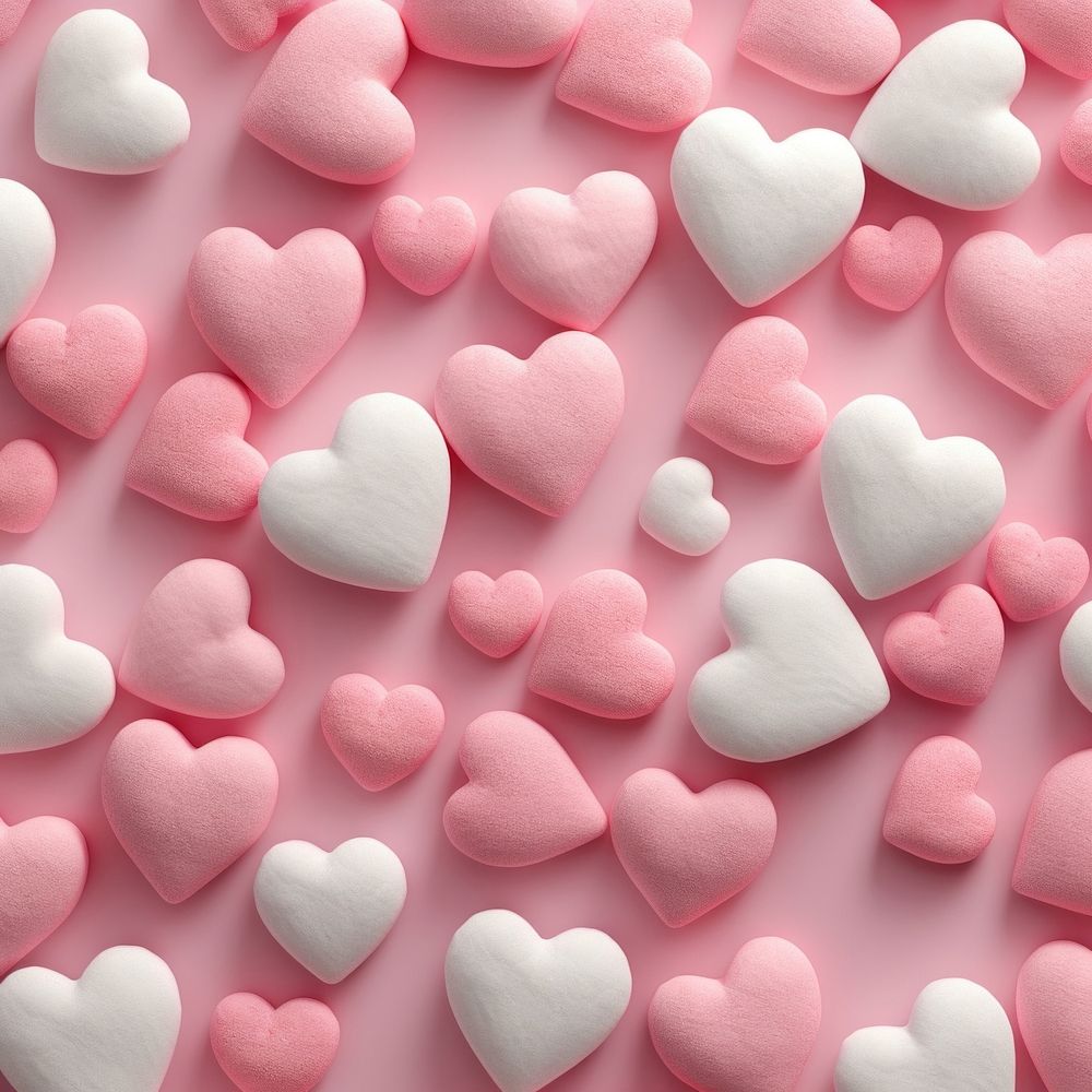 Hearts confectionery backgrounds pattern
