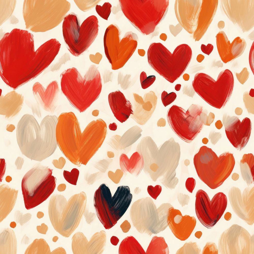 Heart pattern petal red. AI generated Image by rawpixel.