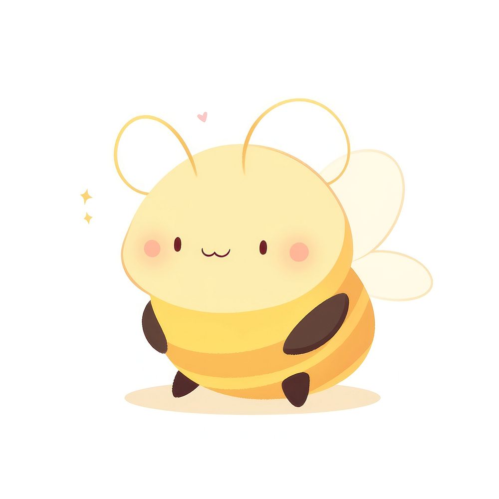 Bee animal outdoors cartoon. AI generated Image by rawpixel.