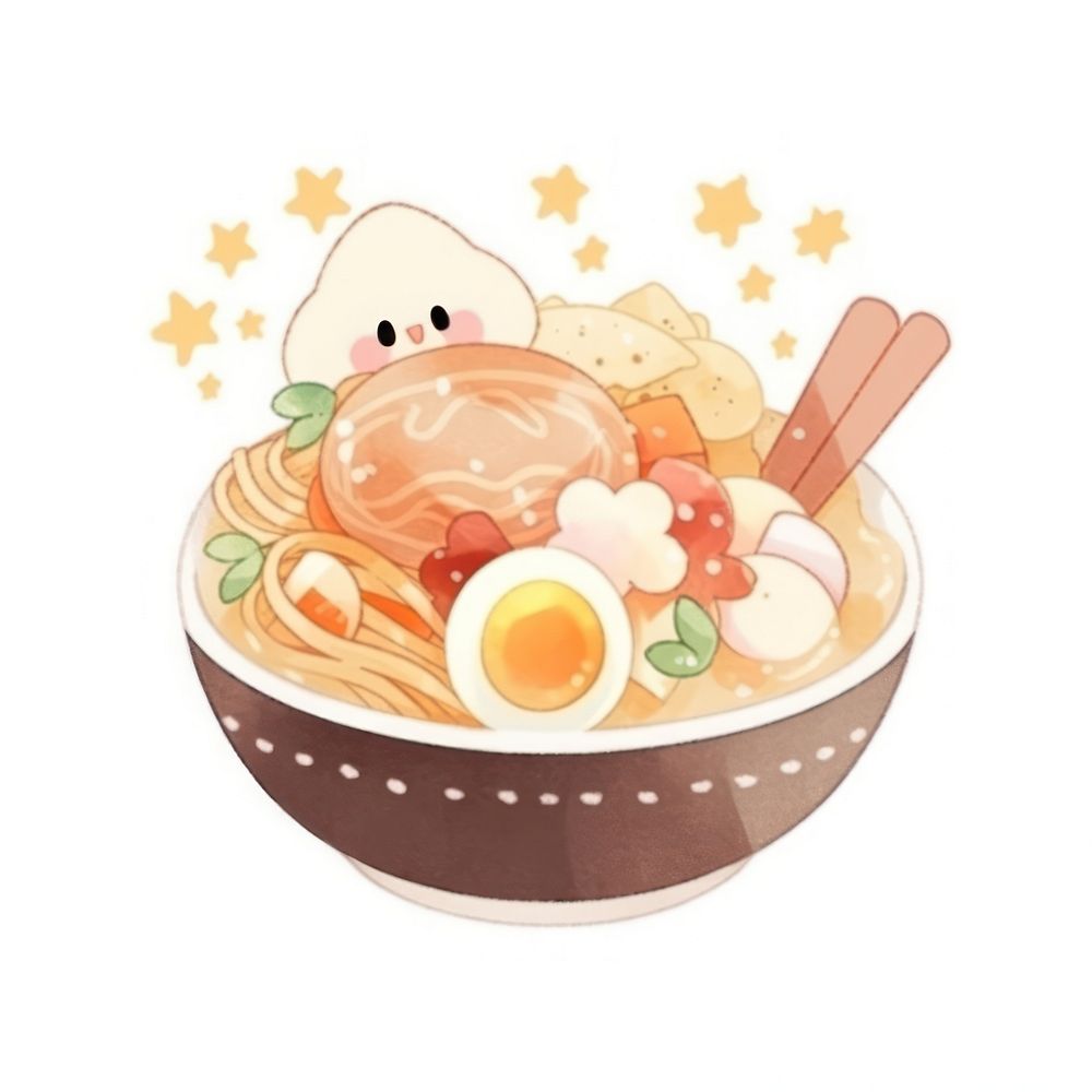 Noodles food meal dish. AI generated Image by rawpixel.