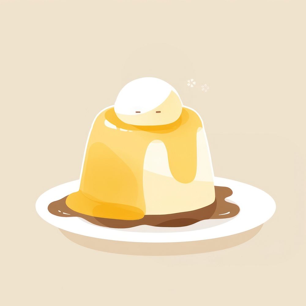 Pudding dessert food freshness. AI generated Image by rawpixel.