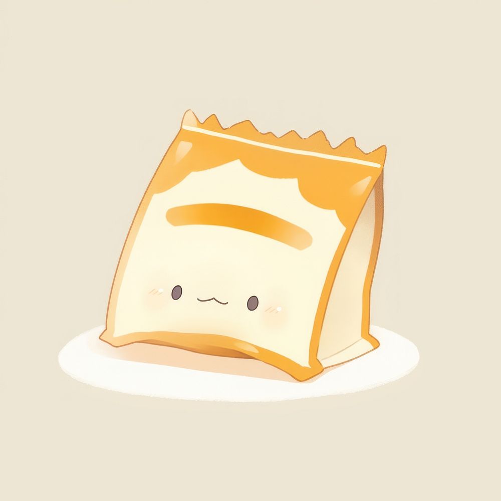 Snack bag food appliance cartoon. AI generated Image by rawpixel.