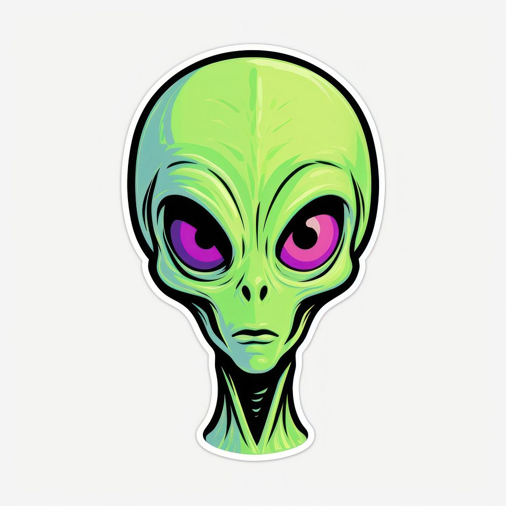 Alien green art representation. AI generated Image by rawpixel.