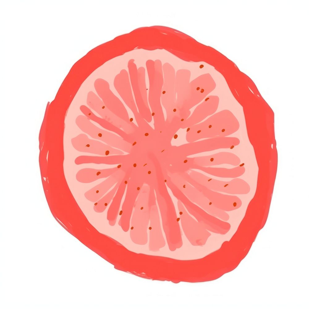 Tomato grapefruit food white background. AI generated Image by rawpixel.