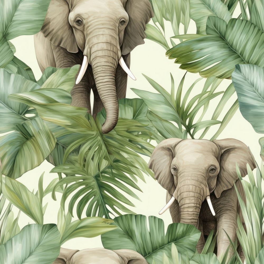 Elephant backgrounds wildlife outdoors. AI generated Image by rawpixel.