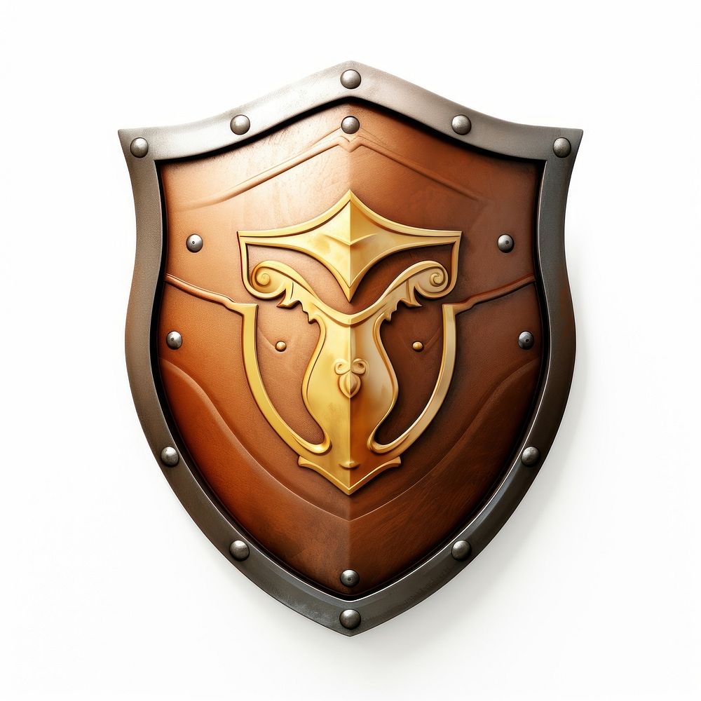 Shield icon shield white background protection. AI generated Image by rawpixel.