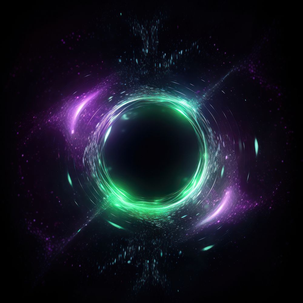 Blackhole light backgrounds technology. AI generated Image by rawpixel.