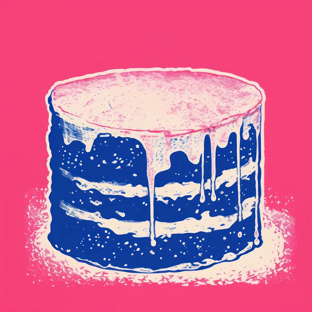 Cake dessert icing food. AI generated Image by rawpixel.