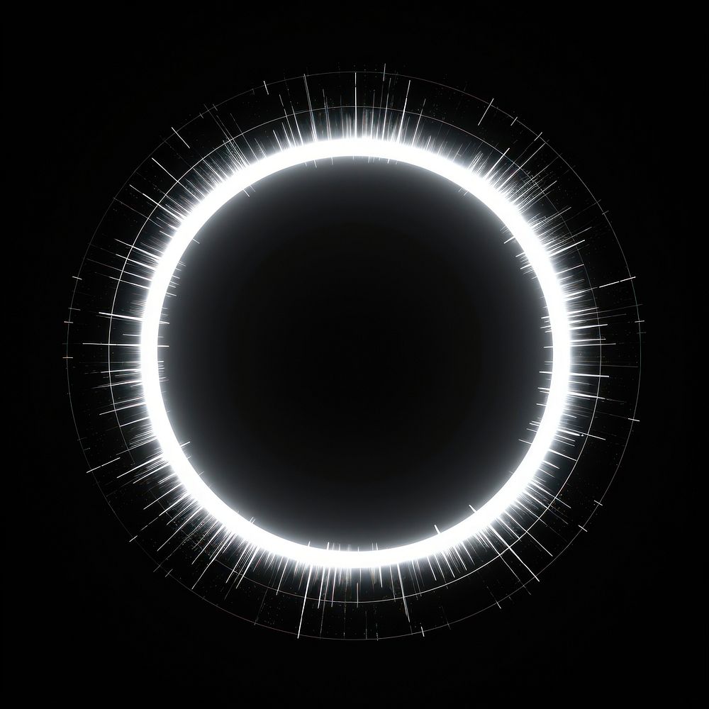 Circle technology astronomy eclipse. AI generated Image by rawpixel.
