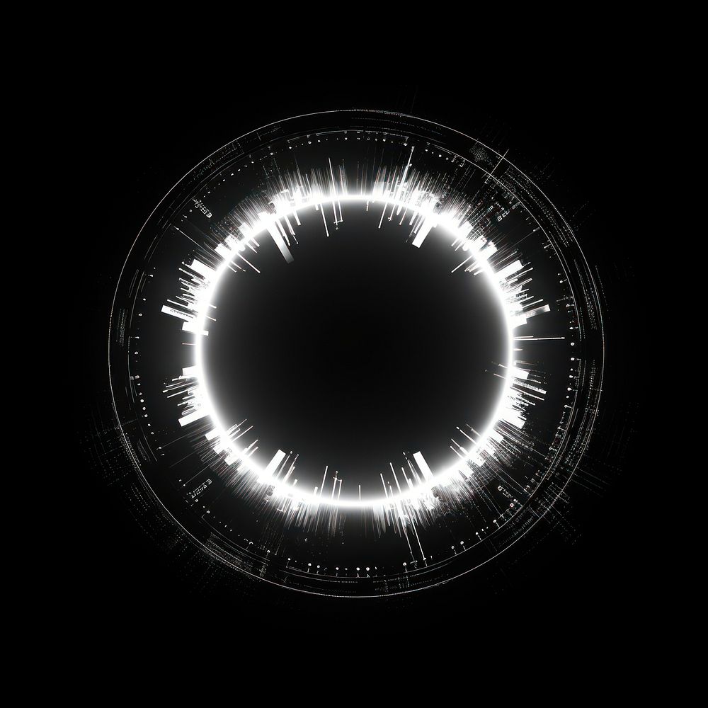 Circle technology astronomy light. AI generated Image by rawpixel.