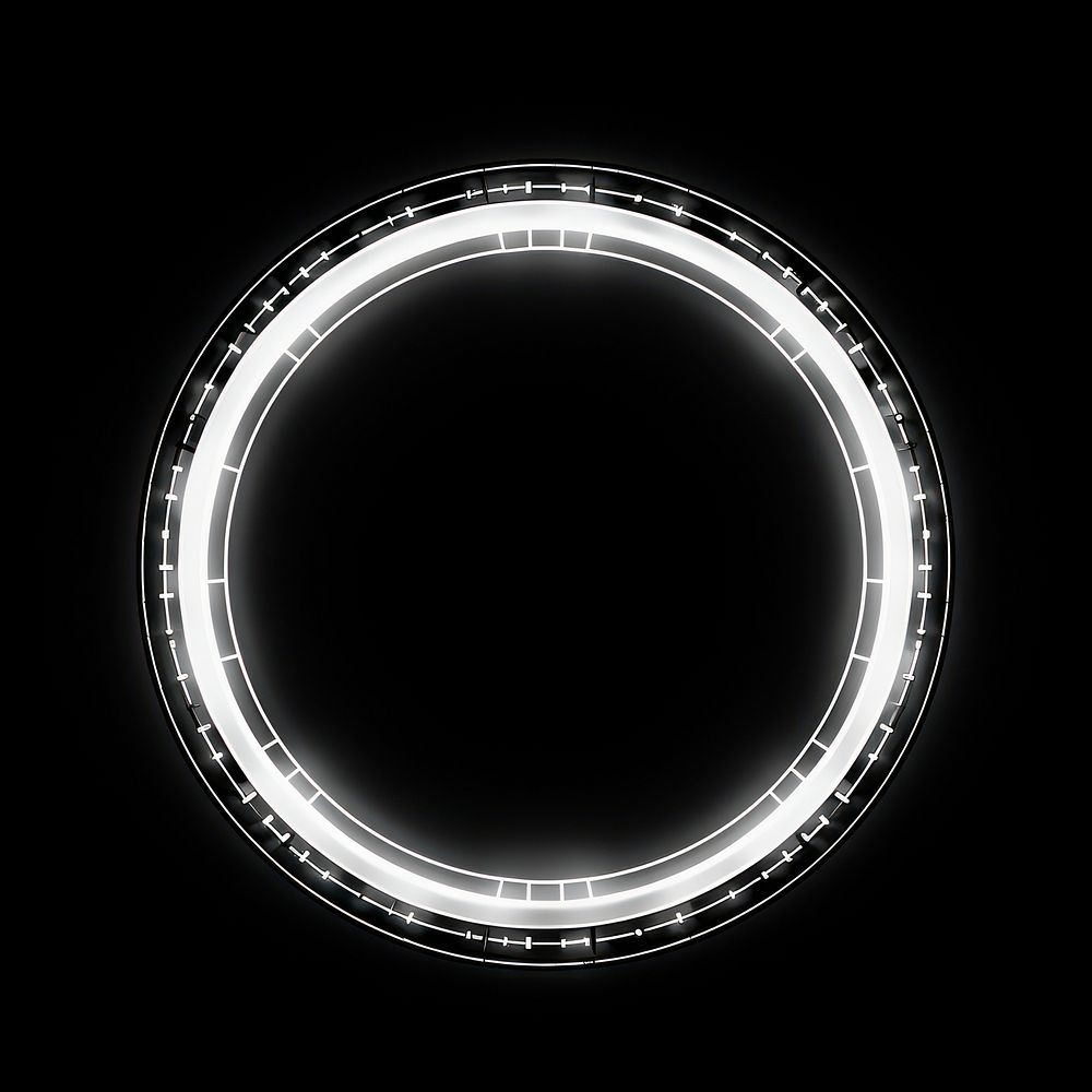 Circle technology light night. AI generated Image by rawpixel.