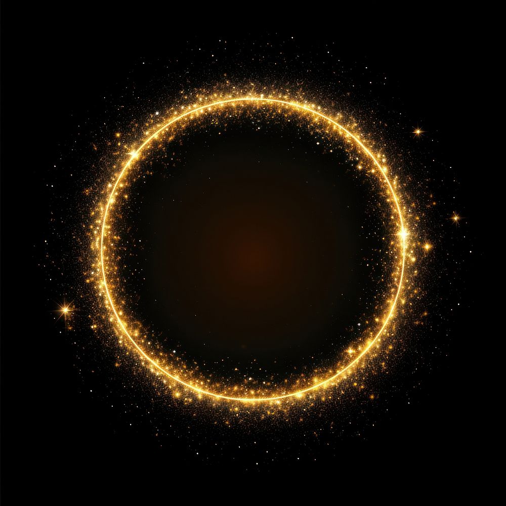 Circle shape astronomy sparks shiny. AI generated Image by rawpixel.