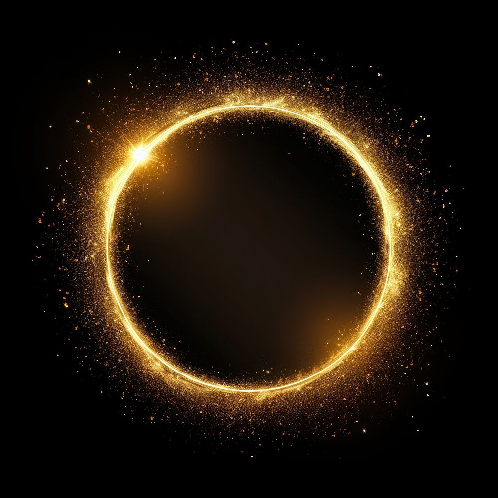 Circle shape astronomy outdoors light. AI generated Image by rawpixel.