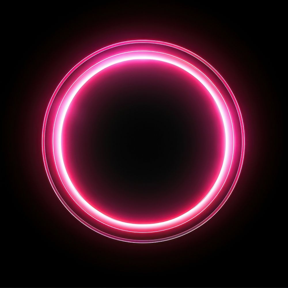 Circle shape light technology pink. AI generated Image by rawpixel.