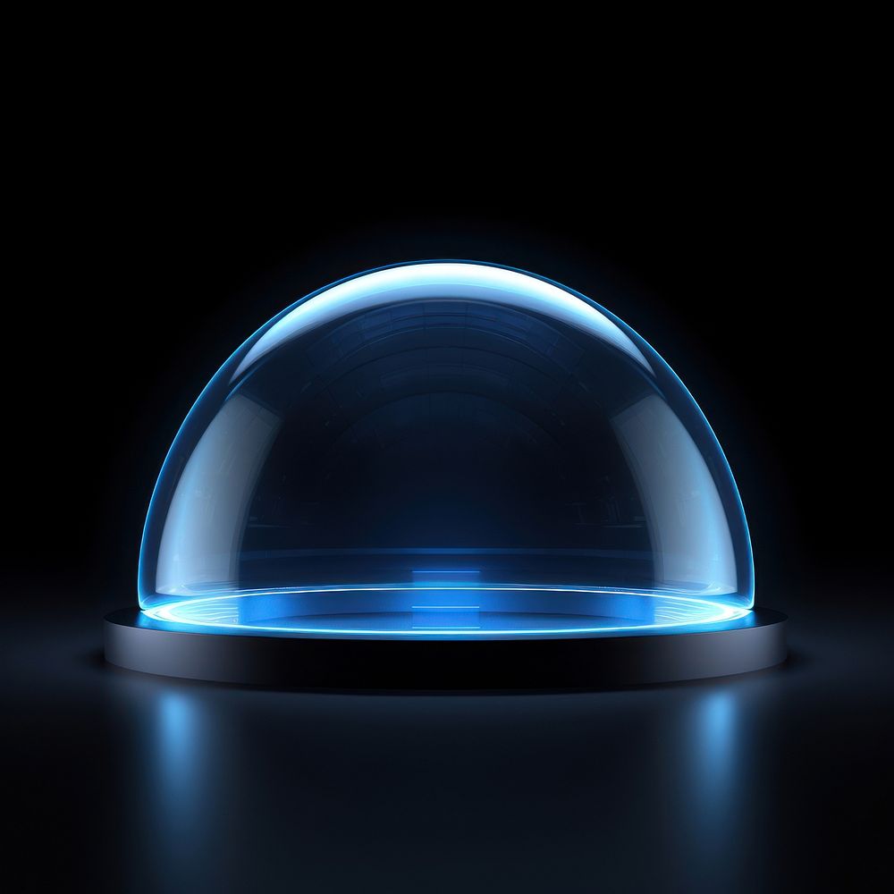 Dome technology lighting sphere. AI generated Image by rawpixel.