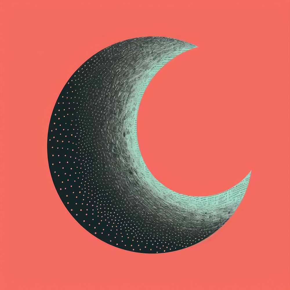 Crescent moon astronomy crescent night. AI generated Image by rawpixel.