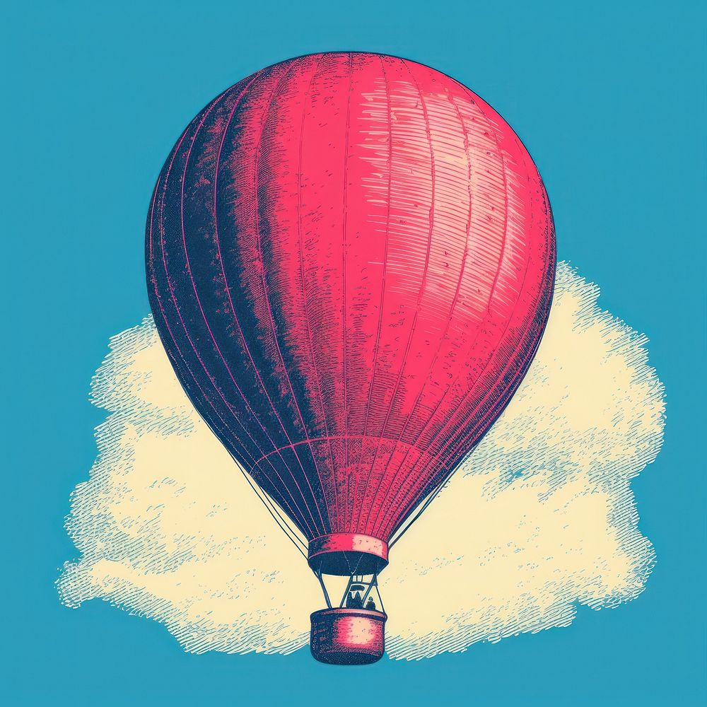 Balloon aircraft outdoors vehicle. AI generated Image by rawpixel.