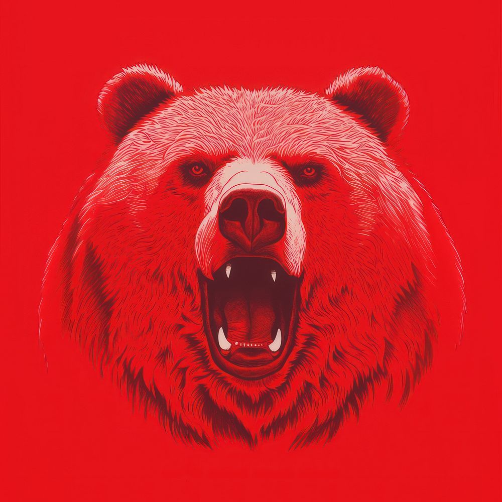 Bear wildlife mammal red. AI generated Image by rawpixel.
