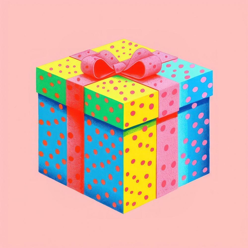 Gift box anniversary celebration decoration. AI generated Image by rawpixel.