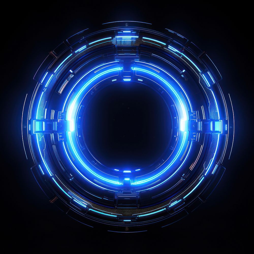 Futuristic portal hologram light technology futuristic. AI generated Image by rawpixel.