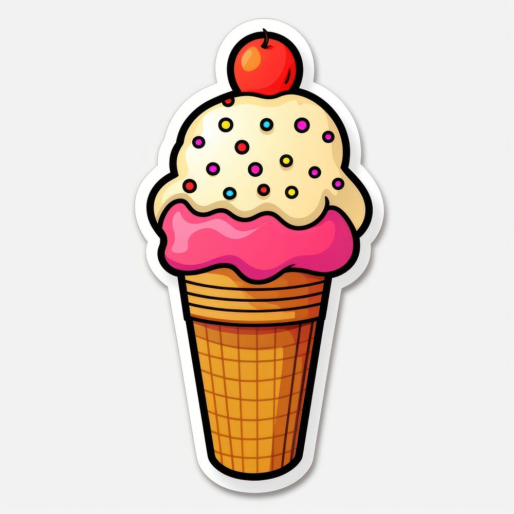 Icecream dessert food sprinkles. AI generated Image by rawpixel.