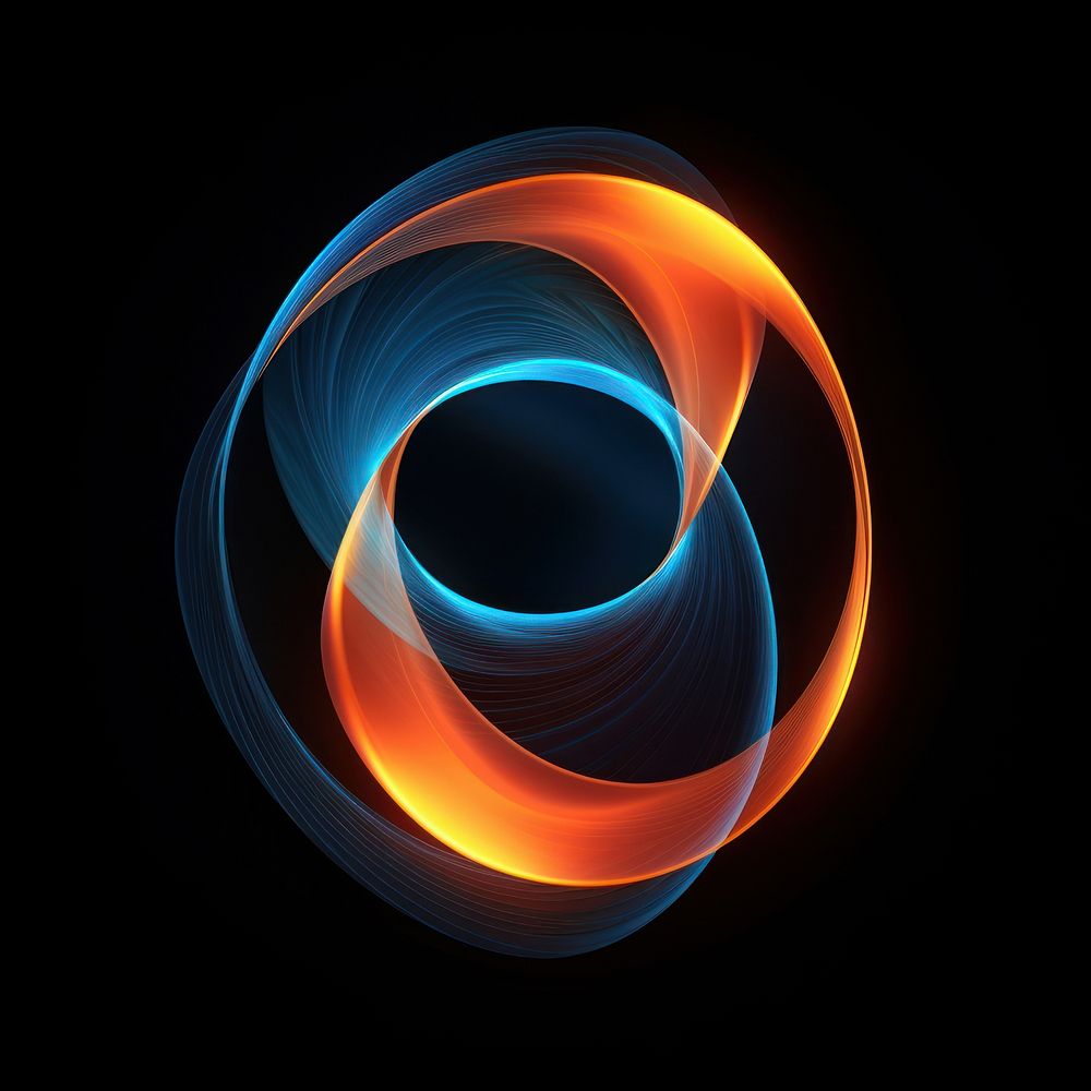 Circle abstract shape technology pattern spiral. AI generated Image by rawpixel.