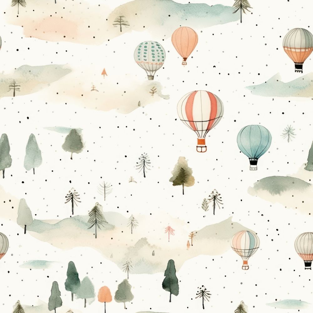 Travel backgrounds aircraft balloon. AI generated Image by rawpixel.