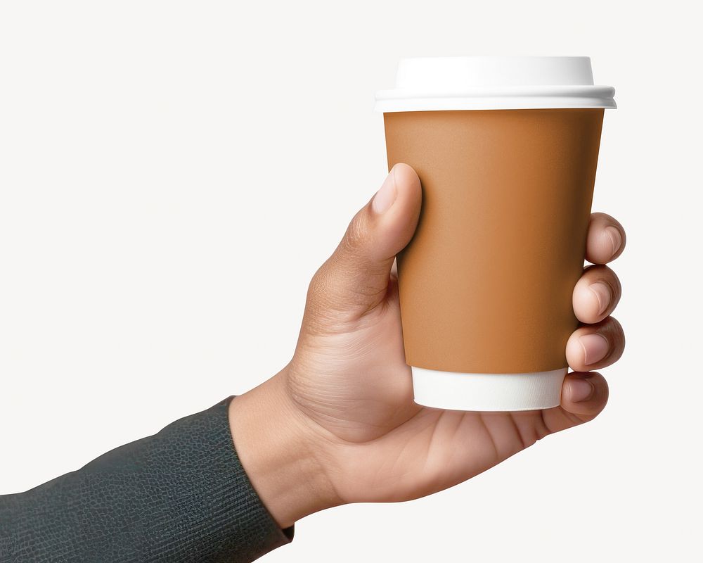 Paper coffee cup, beverage packaging design