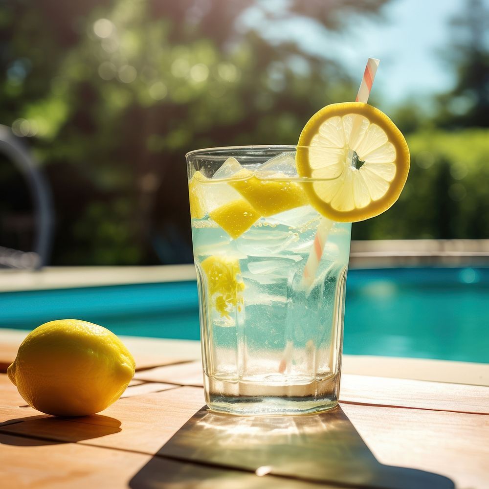 Lemonade cocktail mojito summer. AI generated Image by rawpixel.