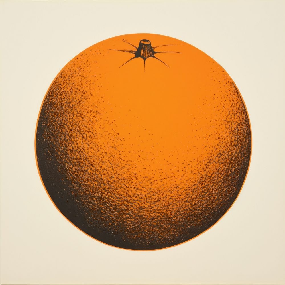 Orange fruit invertebrate astronomy outdoors. AI generated Image by rawpixel.
