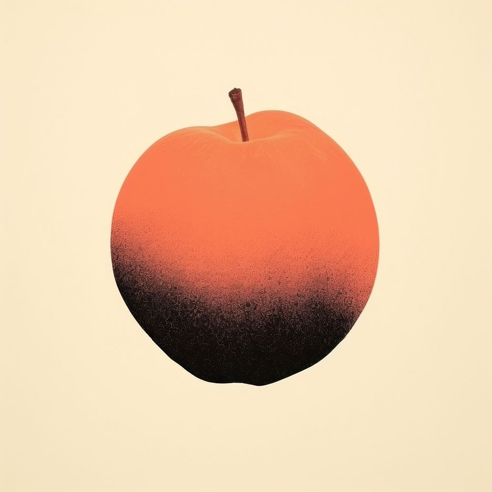 Peach apple fruit plant. AI generated Image by rawpixel.