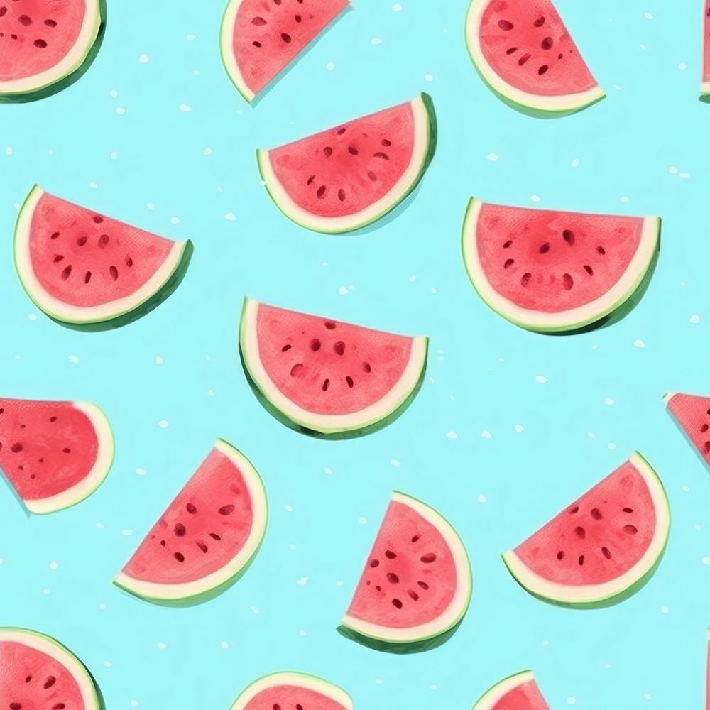 Watermalon slice backgrounds watermelon pattern. AI generated Image by rawpixel.