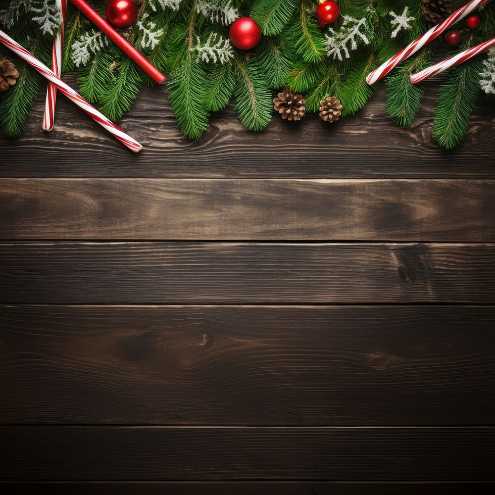 Christmas background backgrounds plant wood. AI generated Image by rawpixel.